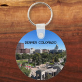 Denver Colorado Landscape Photo Personalize キーホルダー (正面)