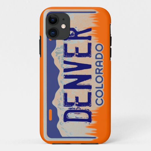 Denver Colorado orange blueライセンスiphone 5ケース Case-Mate iPhoneケース (裏面)