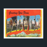 Denver, Colorado Vintage Travelからのご挨拶 ポストカード<br><div class="desc">Denver,  Colorado Vintage Travelポストカードからの挨拶</div>