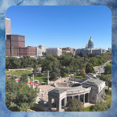 Denver Downtown Skyline Colorado Capitol Dome  スクエアシール