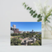 Denver Downtown Skyline View Capitol Building ポストカード (スタンド正面)