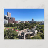 Denver Downtown Skyline View Capitol Building ポストカード (正面)