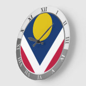 Denver flag Large Clock ラージ壁時計 (傾斜)