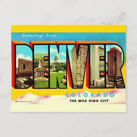 Denver Mile High City Postcard ポストカード (正面)