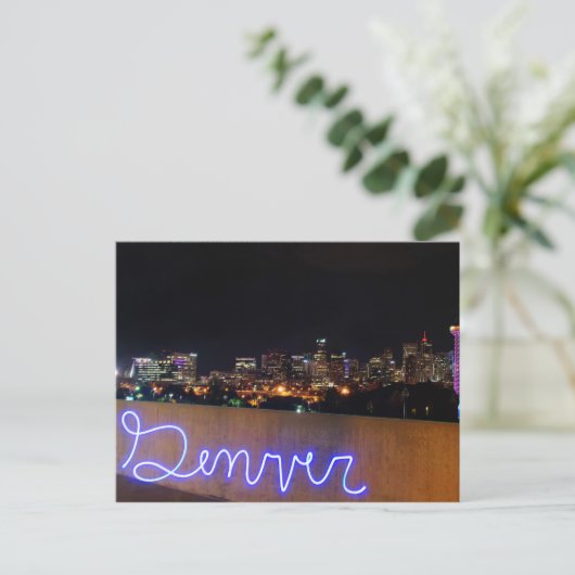 Denver Skylineはがき ポストカード (スタンド正面)