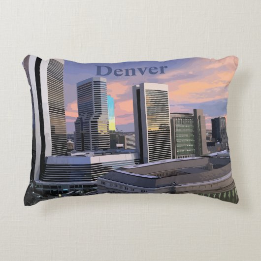 Denver Skyline アクセントクッション (正面)