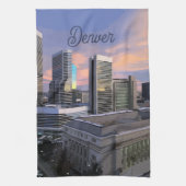 Denver Skyline キッチンタオル (縦)
