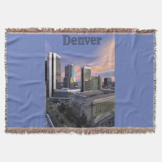 Denver Skyline スローブランケット (正面)