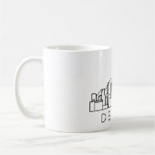 Denver Skyline Cityscape コーヒーマグカップ (左)