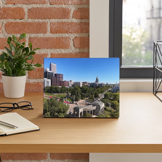 Denver Skyline Colorado State Capitol Photo フォトプラーク