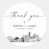 Denver Thanks You Favy 3" （シートの6） ラウンドシール (正面)