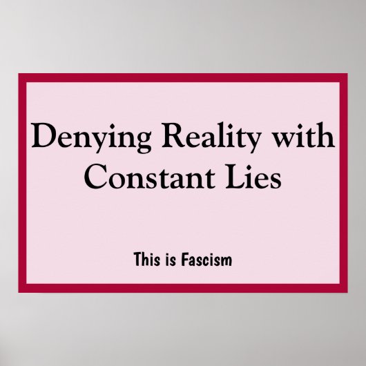 Denying Reality ポスター (正面)