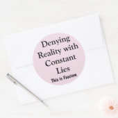 Denying Reality ラウンドシール (封筒)