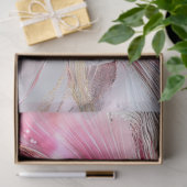 deocupage抽象芸術繊細なフローラ花びらピンク 薄葉紙 (ギフト)