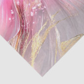 deocupage抽象芸術繊細なフローラ花びらピンク 薄葉紙 (詳細)