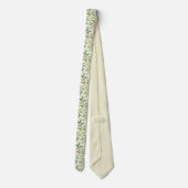 Deorative Tea Leaves Pattern - Neck Tie ネクタイ (裏面)