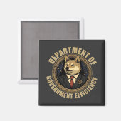 Department Of Government Efficiency Doge Dog マグネット (正面/裏面)