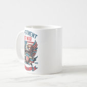 Department Of War Established 2025 Dow  コーヒーマグカップ (正面左)