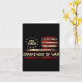 Department Of War Established 2025 Re-established カード (黄色い花)