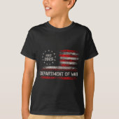 Department Of War Established 2025 Re-established  Tシャツ (正面)