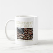 Department Of War Usa Camouflage Flag Department O コーヒーマグカップ (左)
