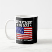 Department Of War Usa Camouflage Flag Department O コーヒーマグカップ (左)