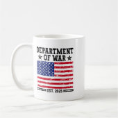 Department Of War Usa Camouflage Flag Department O コーヒーマグカップ (左)