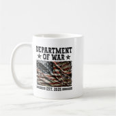 Department Of War Usa Camouflage Flag Department O コーヒーマグカップ (左)