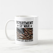 Department Of War Usa Camouflage Flag Department O コーヒーマグカップ (左)