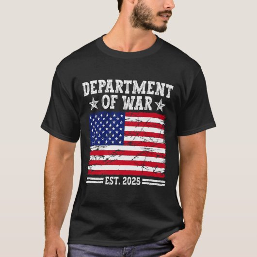 Department Of War Usa Camouflage Flag Department O Tシャツ (正面)