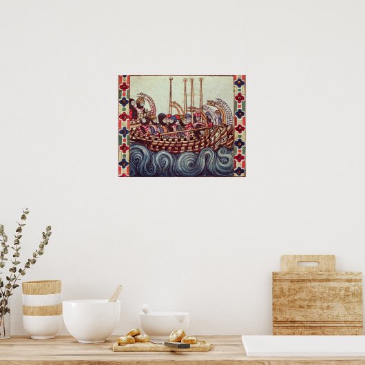 Departure of a Boat for the Crusades, ポスター (キッチン)