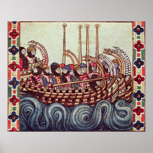 Departure of a Boat for the Crusades, ポスター (正面)