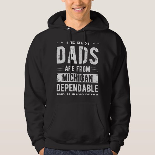 Dependable Dad from Michigan パーカ (正面)
