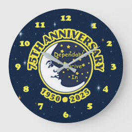 Dependable Drive In 75th Anniversary Clock ラージ壁時計
