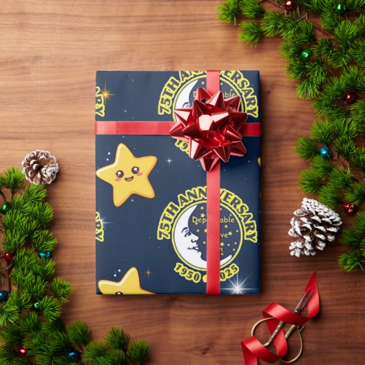 Dependable Drive In 75th Anniversary Gift Wrap ラッピングペーパー (クリスマスギフト)
