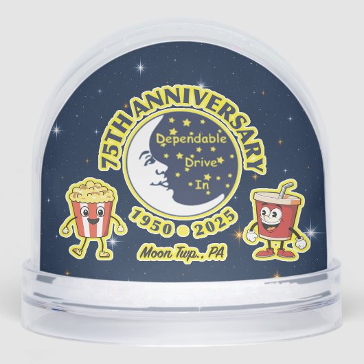 Dependable Drive In 75th Anniversary Snow Globe (正面)