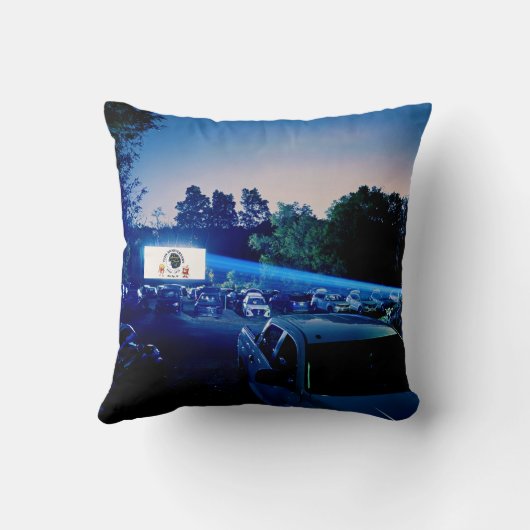 Dependable Drive In 75th Anniversary Throw Pillow クッション (裏面)