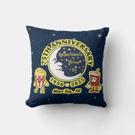 Dependable Drive In 75th Anniversary Throw Pillow クッション
