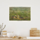 Depew, NYパノラママップ – 1898 ポスター (キッチン)