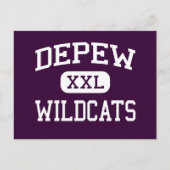 Depew - Wildcats – 高校 – Depew New York ポストカード (正面)