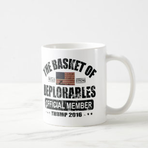 Deplorablesの公式のメンバーのバスケット コーヒーマグカップ