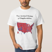 Deplorablesの米国 Tシャツ (正面)