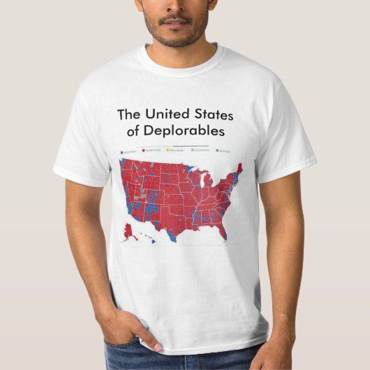 Deplorablesの米国 Tシャツ (正面)
