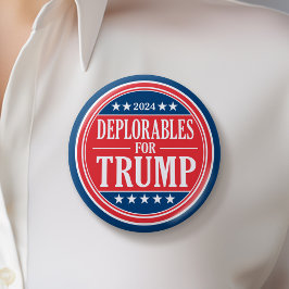 Deplorables for Donald Trump - 2024 缶バッジ