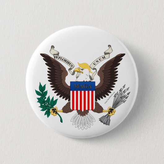 Deploribus Unum! ボタン 缶バッジ (正面)