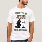Deployed By Jesus Tシャツ (正面)
