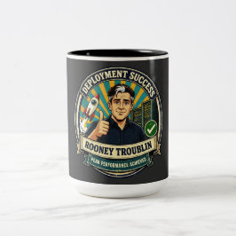 Deployment Success Rooney Troublin Gift ツートーンマグカップ