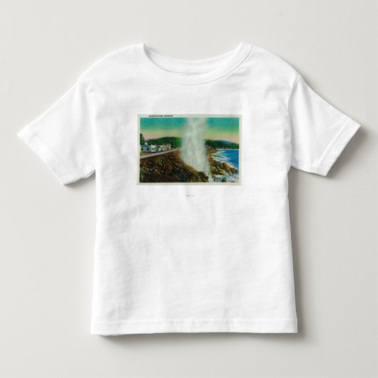 Depoe湾、オレゴンの噴出の角 トドラーTシャツ (正面)