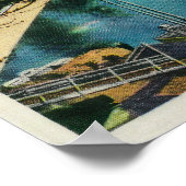 Depoe Bay and Bridge、OregonDepoe Bay、または ポスター (角)