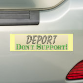 deport支えません バンパーステッカー (車上)